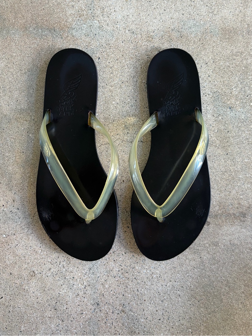 Ancient Greek Sandals Saionara Flip Flop Sandals in Nude Translucent